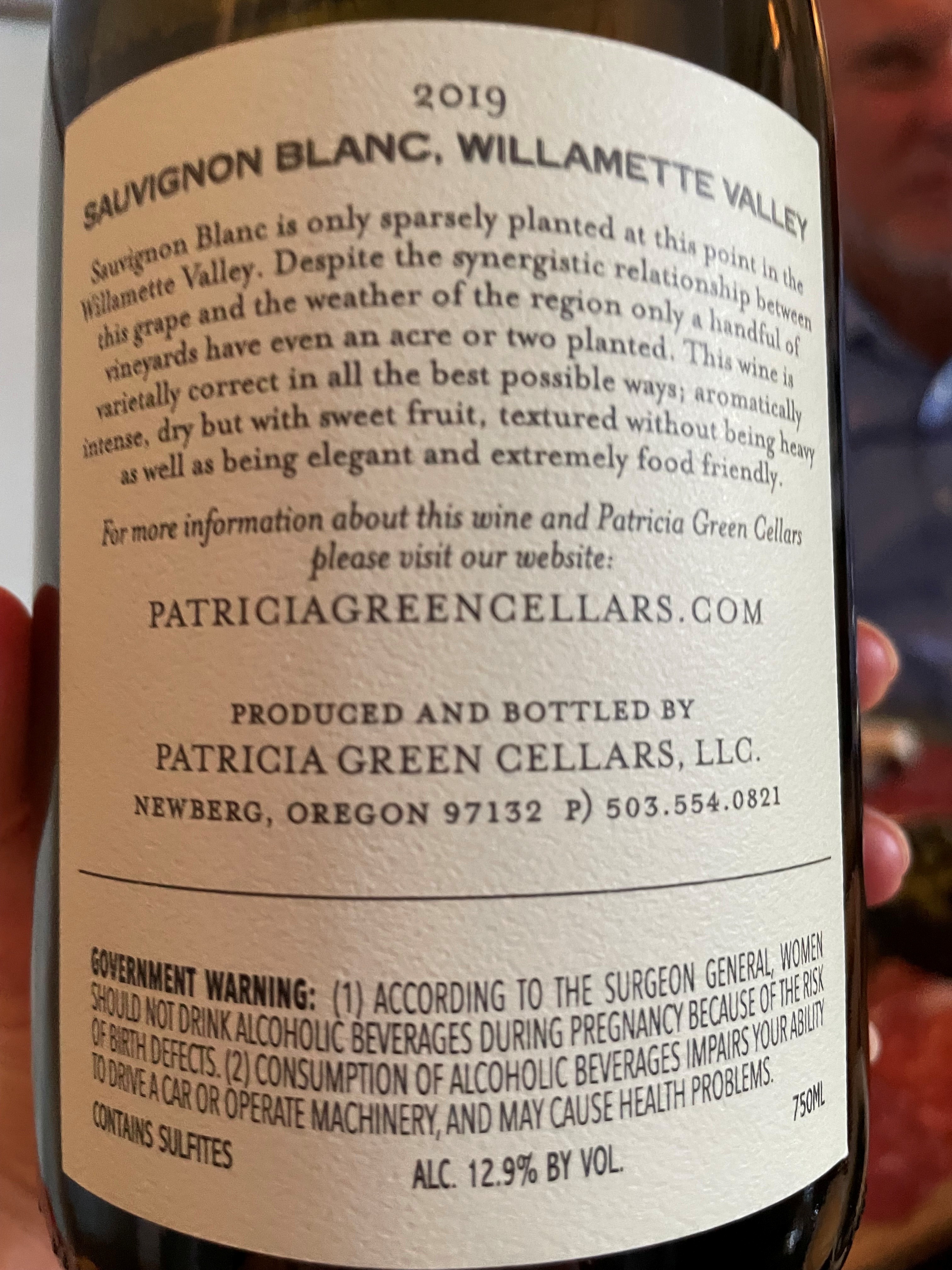 Sauvignon Blanc - Patricia Green Cellars